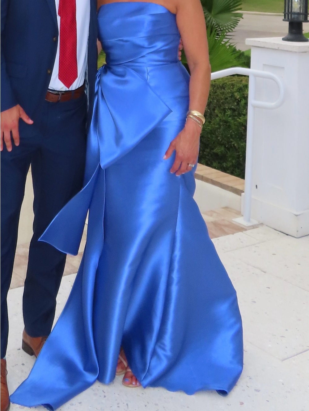 Gia Franco 12534 - Strapless Mermaid Gown with Draped Side Bow